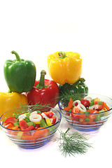 Image showing Bell pepper salad