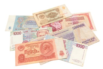 Image showing Obsolete money isolated