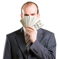 Image showing A man with money