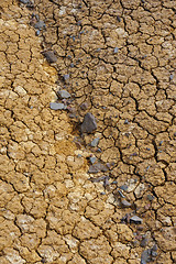 Image showing Cracked dry ground texture