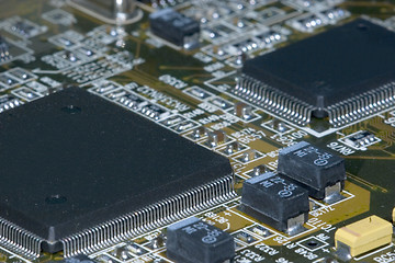 Image showing Motherboard closeup