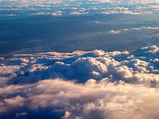 Image showing Above the clouds