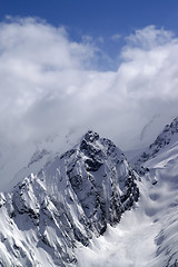 Image showing Mountains in cloud