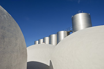 Image showing Tanks in a winery