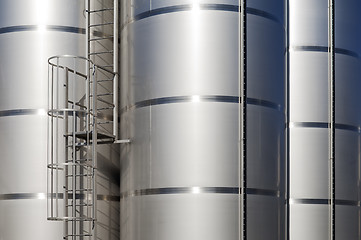 Image showing Stainless steel tanks