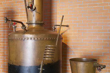 Image showing Copper still