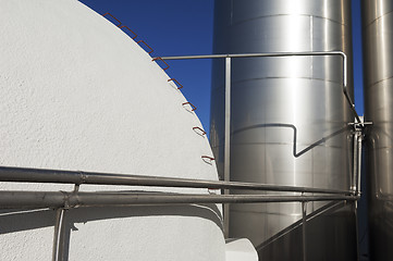 Image showing Tanks in a winery