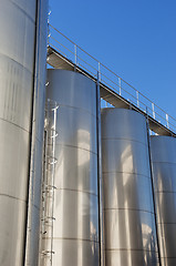 Image showing Stainless steel tanks