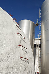 Image showing Tanks in a winery