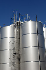 Image showing Stainless steel tanks