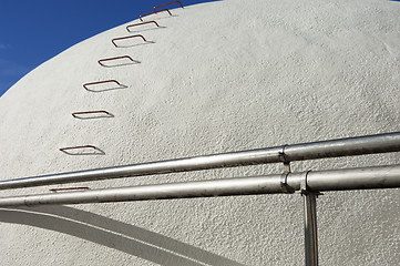 Image showing Concrete wine tanks