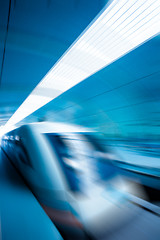 Image showing train motion blur