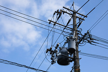 Image showing Electrical tower