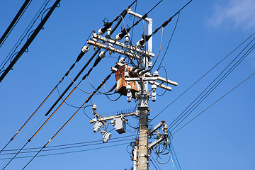 Image showing Electrical tower