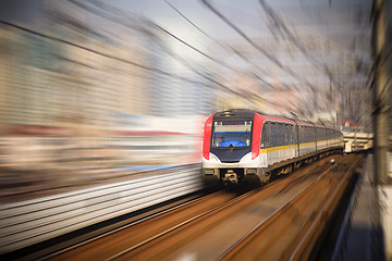 Image showing train motion blur