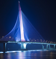 Image showing bridge night