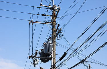 Image showing Electrical tower