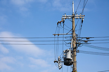 Image showing Electrical tower