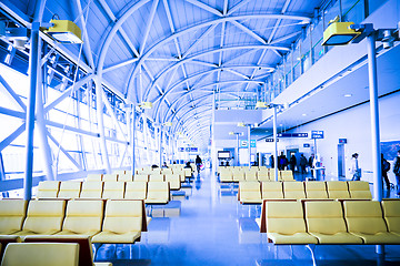 Image showing interior of airport