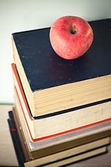 Image showing book and apple