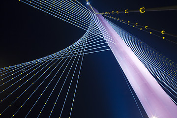 Image showing bridge night