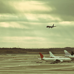 Image showing airplane of airport