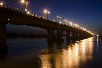 Image showing bridge night