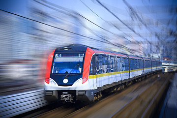 Image showing train motion blur