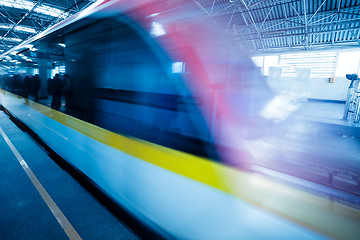 Image showing train motion blur