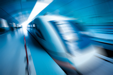 Image showing train motion blur