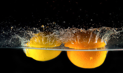 Image showing lemon and water