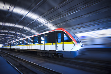 Image showing train motion blur