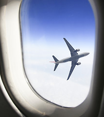 Image showing airplane window