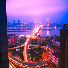 Image showing night view of city