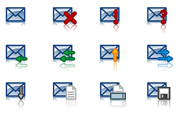Image showing email icon set