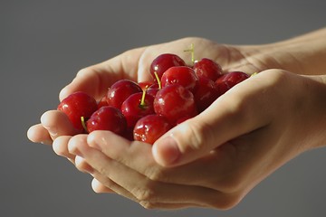 Image showing Hand with fruit