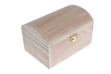 Image showing Small Wooden jewell box closed