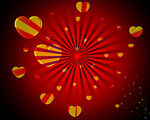 Image showing Abstract Heart Background