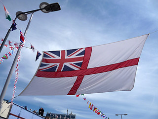 Image showing Flag Display In Street