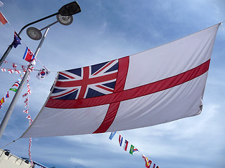 Image showing Flag Display In Street