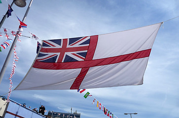 Image showing Flag Display In Street