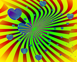 Image showing Abstract Heart Background