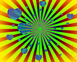 Image showing Abstract Heart Background