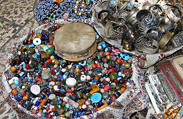 Image showing Old city market (bazaar) in Jerusalem