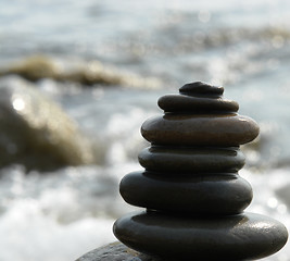 Image showing Pyramid of stones 