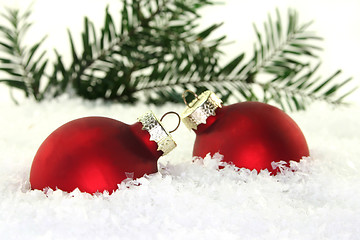 Image showing Christmas balls