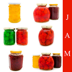 Image showing jam jars