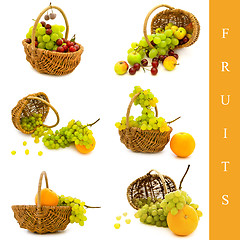 Image showing basket with fruits