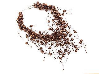 Image showing  fashion brown necklace