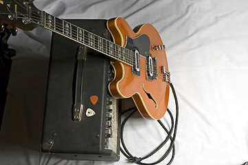 Image showing Guitar and Amp